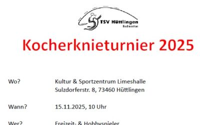 Kocherknieturnier 2025